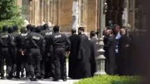 Masked NSS officers enter Mother See premises