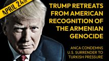 ANCA condemns Trump's failure to properly recognize Armenian Genocide