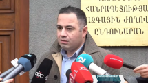 Doctors protest outside Armenian parliament over health insurance system