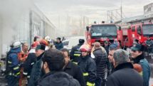 В Котайке загорелся склад магазина: на месте работают 4 боевых расчета