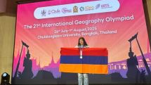 Armenian student wins silver at 21st International Geography Olympiad