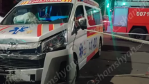 Ambulance involved in car crash in Yerevan