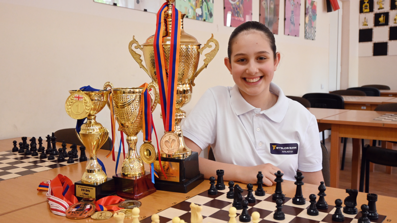 Byblos Bank Armenia sponsors 13-year-old Gabriela Harutyunyan in prestigious chess tournaments