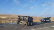 Գավառում գյուղմթերքով բարձված «Ford Transit»-ը կողաշրջվել է