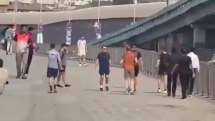 Макрон вышел на утреннюю пробежку во время визита в Мумбаи