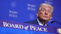 Trump jolts awake after struggling to keep eyes open at 'Board of Peace'