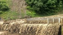 Գետի վարարման պատճառով Քութաիսի-Լասդիլի ճանապարհահատվածը փակվել է