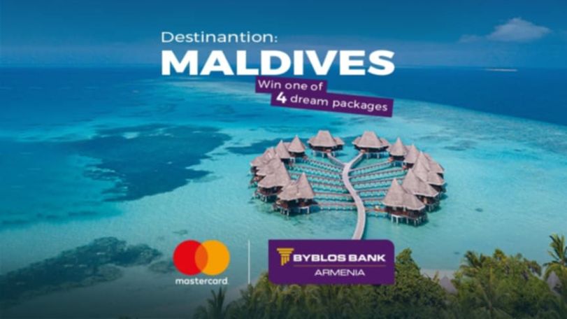 Maldives, Macbooks and iPhones: Exclusive campaign specially for Byblos Bank Armenia’s Mastercard cardholders