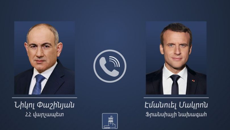 Пашинян провел телефонный разговор с Макроном: что обсуждалось?