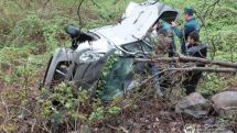 Автомобиль вылетел с дороги в Котайкской области, скатился в ущелье и загорелся: трое пострадавших госпитализированы