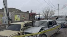 Քաղցրաշենում բախվել են «ՎԱԶ 2106» ու «ՎԱԶ 2107» մեքենաները