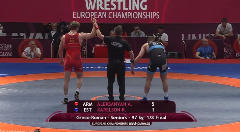 European Wrestling Championships: Armenia's Artur Aleksanyan advances to quarterfinals