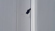 Armenian village house damaged in Azerbaijani gunfire