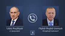 Pashinyan, Erdogan hold phone call