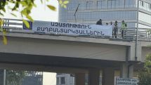 Young activists detained at peaceful protest in Yerevan
