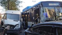 Bus involved in major traffic crash in Yerevan