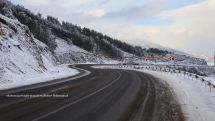 Snow hits Armenia's Goris