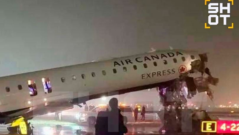 Two people killed after Air Canada plane collides with vehicle at New York airport
