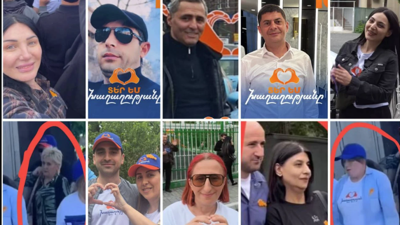 Election officials accused of campaigning for Armenian ruling party