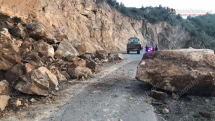 Քարաթափման հետևանքով Ջերմուկի ճանապարհն ամբողջությամբ փակվել է