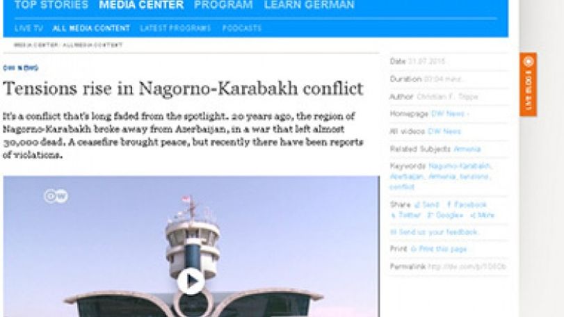 DW: Armenians in NKR defend their country, churches, graves, land and families 