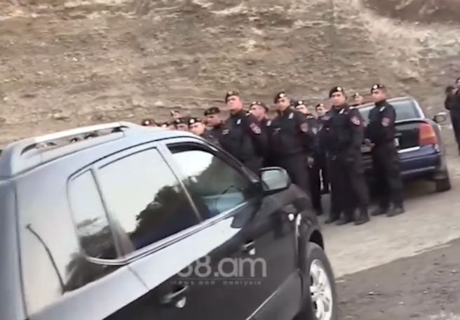 Police detain protesters blocking key road in Armenia's Tavush