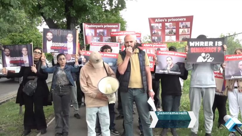 Stop the silence: AntiFake holds protest outside U.S. Embassy in Yerevan
