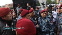 Large police forces deployed to central Yerevan ahead of rally