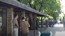 Large police forces deployed near Liberty Square in Yerevan