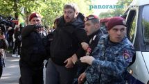 Ex-CSTO chief's son detained at protest in Yerevan