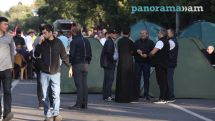 More protesters gather outside Armenian parliament ahead of sitting