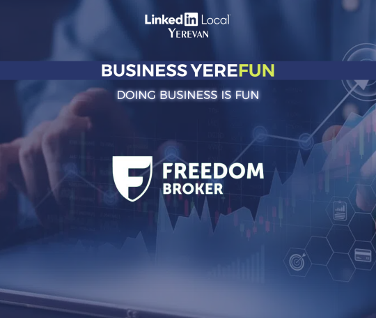 Freedom Broker Armenia-ն միջազգային ընկերությունների բաժնետոմսեր կնվիրի Business YereFun միջոցառման հաղթողներին