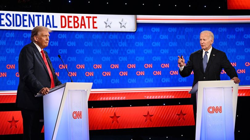 Trump challenges Biden to another debate