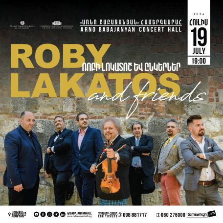 Legendary violinist Roby Lakatos to perform in Armenia for first time