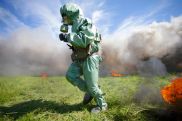 Военнослужащие ЮВО в Армении совершенствовали навыки применения средств РХБ защиты