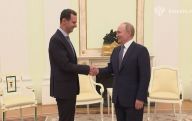 «Не виделись давно»: Путин в Кремле встретился с Асадом