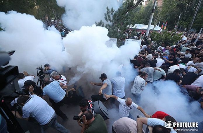16 charged with hooliganism at Yerevan protest