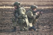 С группой антитеррора военной базы ЮВО в Армении проведена тренировка в Гюмрийском гарнизоне