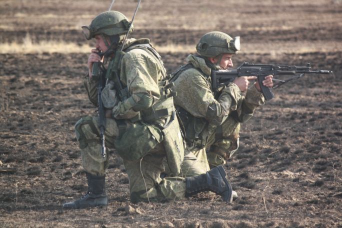 С группой антитеррора военной базы ЮВО в Армении проведена тренировка в Гюмрийском гарнизоне