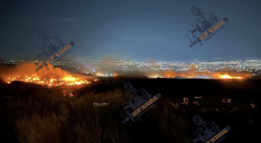 Fire breaks out at Yerevan landfill