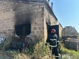 На заводе пенопласта в Гюмри произошел пожар