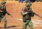 На военной базе ЮВО в Армении прошла плановая тренировка с военнослужащими подразделений военной полиции