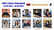 Շախմատի համաշխարհային օլիմպիադան այսօր Հայաստանի հավաքականները կմրցեն Մալթայի ու Տրինիդադ և Տոբագոյի թիմերի հետ