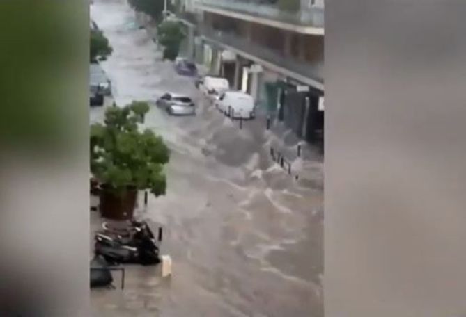 Հորդառատ անձրևը հեղեղել է Կաննը
