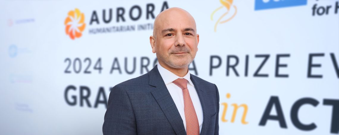 Dr. Eric Esrailian guides the Aurora Humanitarian Initiative as co-founder