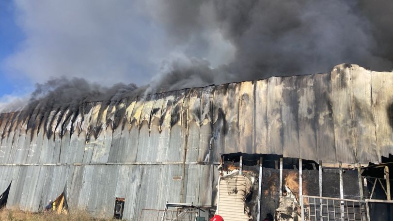 In pictures: Hypermarket on fire in Yerevan