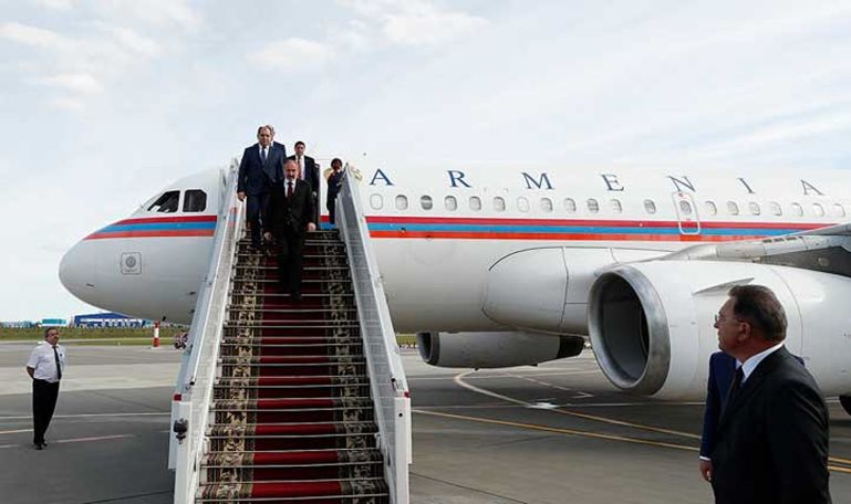 Пашинян с рабочим визитом отбыл в РФ