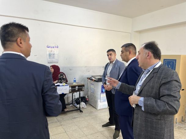 Hayakve observing parliamentary elections in Erbil