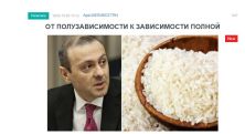 «Голос Армении»: Идея Григоряна «пересадить» армян с пшеницы на рис вполне заслуженно вызвала волну общественного негодования