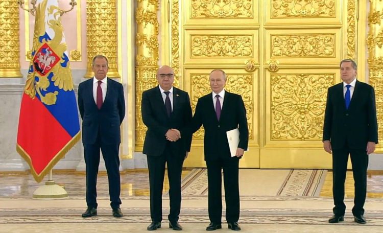 Putin receives credentials from new Armenian ambassador